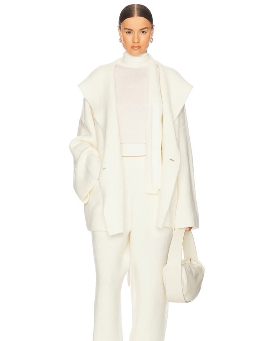 Helsa Olesa Ivory Wrap Coat - Image 2