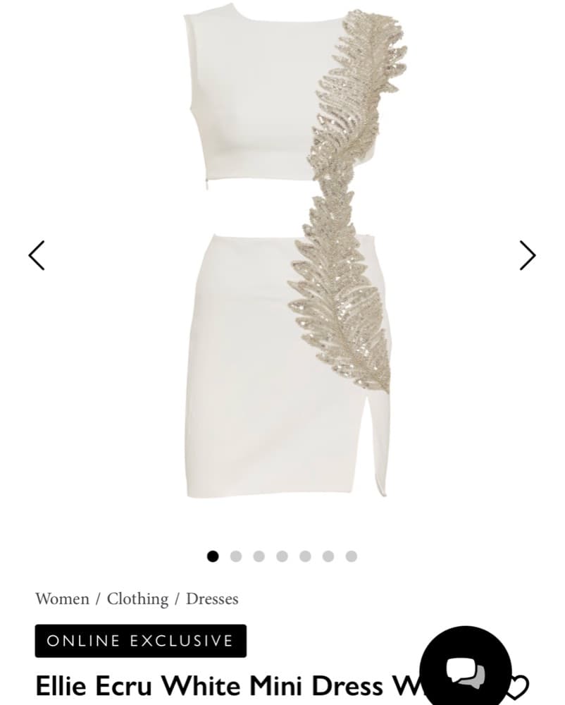 Wolf And Badger Cutout Mini Dress - Image 1