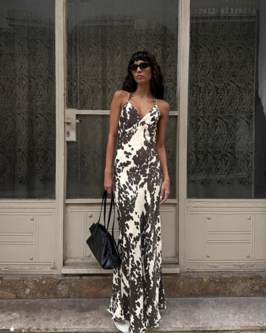 Cow Print slip Dress - Image 5