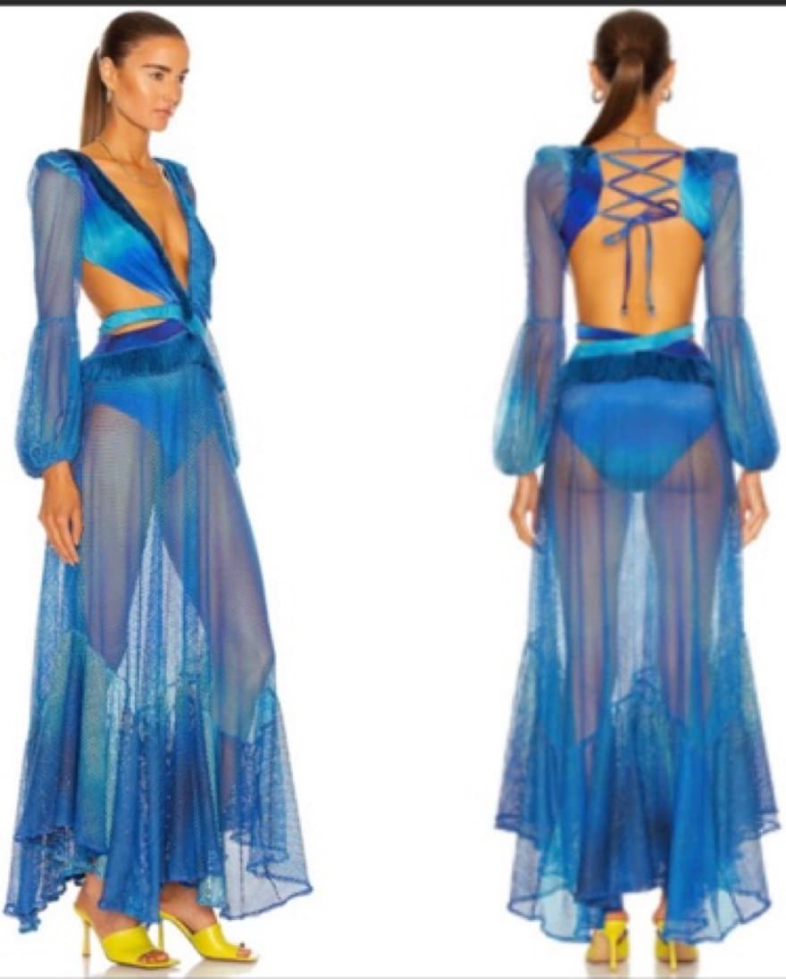 Patbo Blue Ombre Dress - Image 5