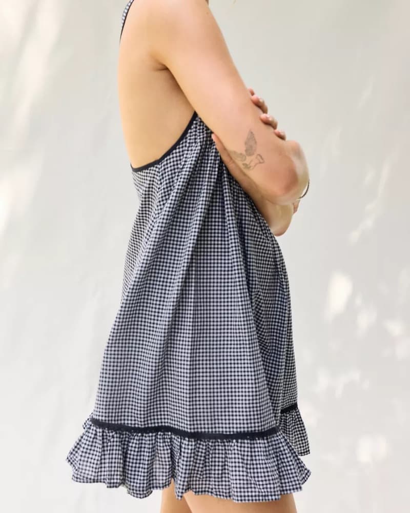 Gingham Mini Dress - Image 4