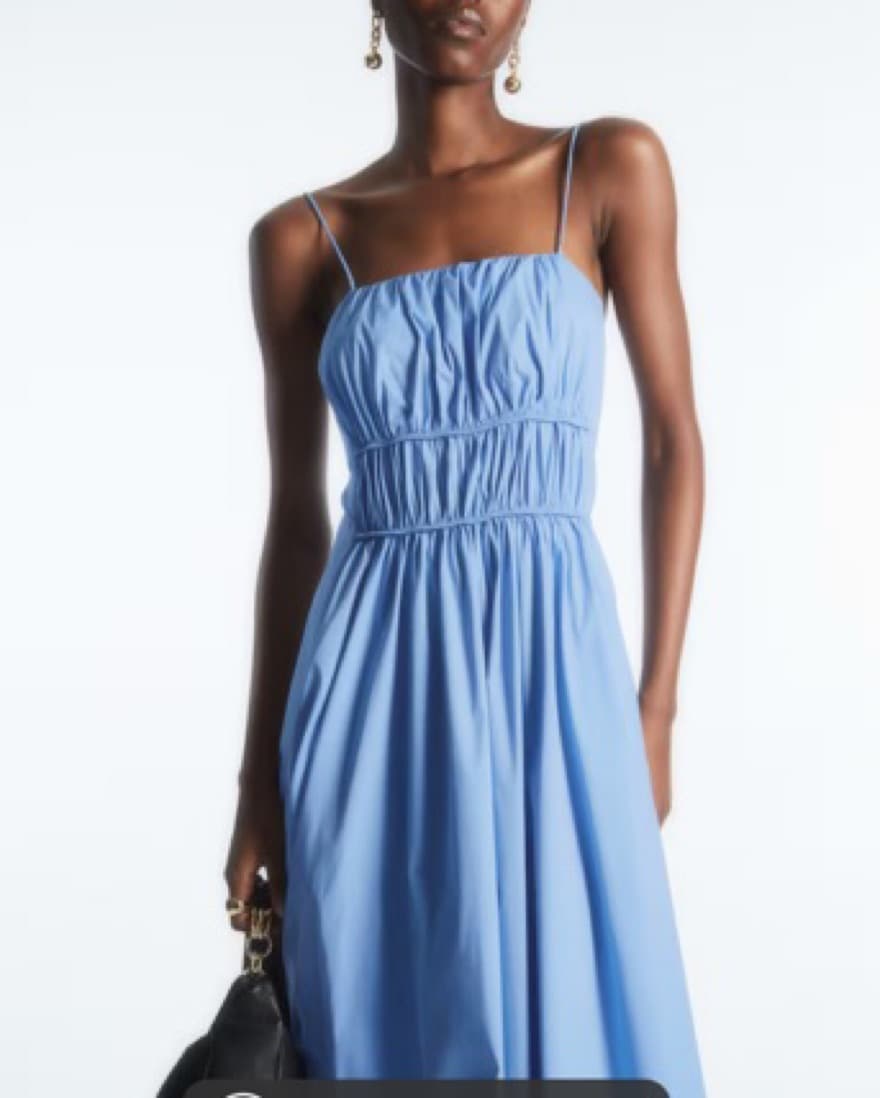 COS Black Strappy Dress  - Image 4