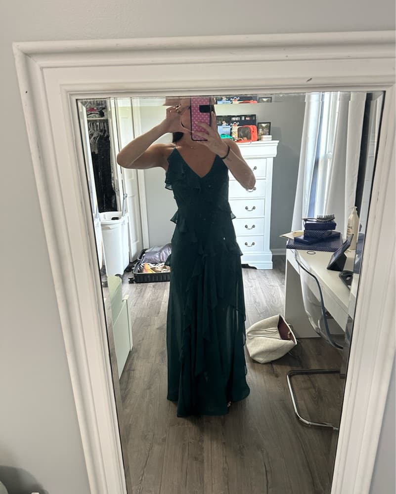 Elegant Ruffled Maxi Dress - Image 2