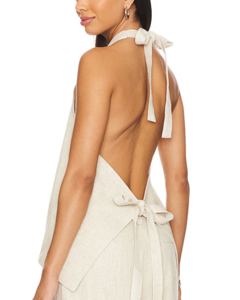 Lioness Tan Halter Top - Image 1