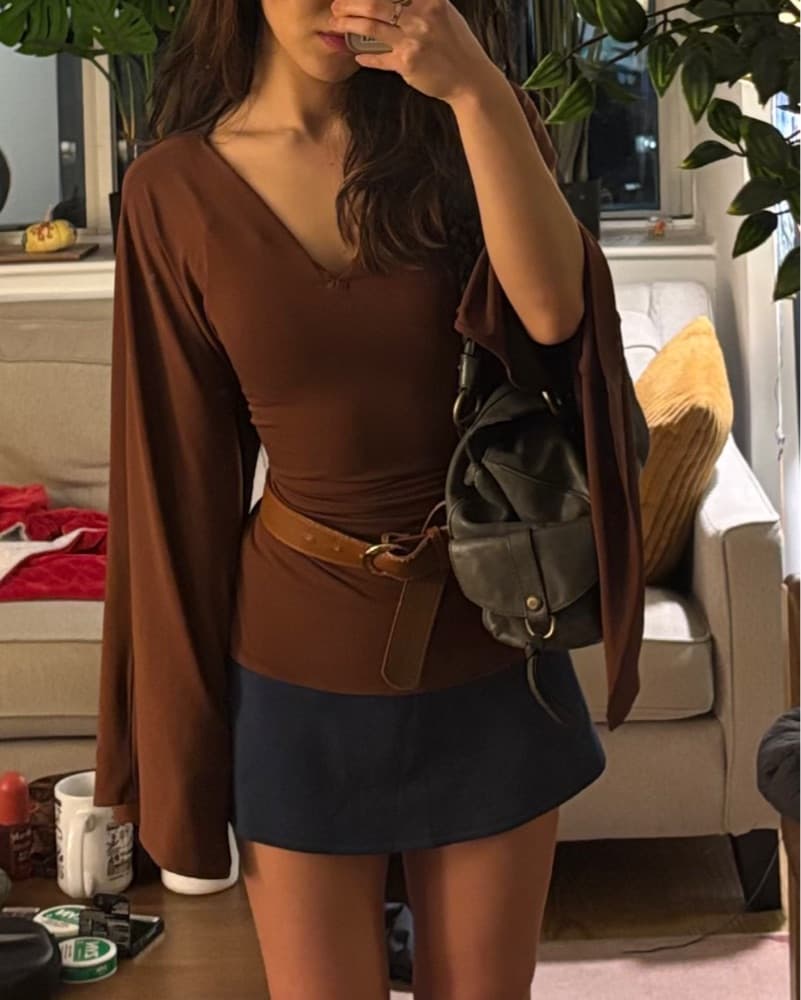 Esme NY Brown Reversible Top - Image 3