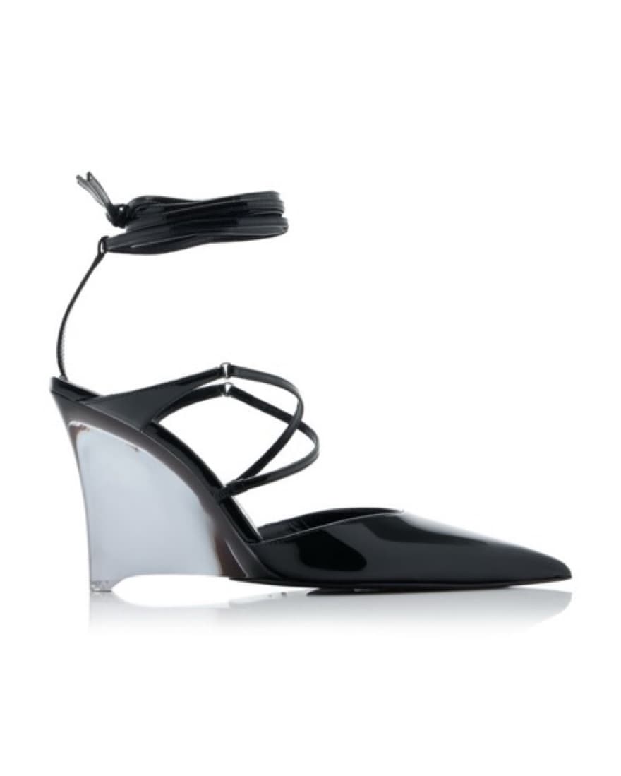 Arielle Barol Leather Lace Up Pumps - Image 1