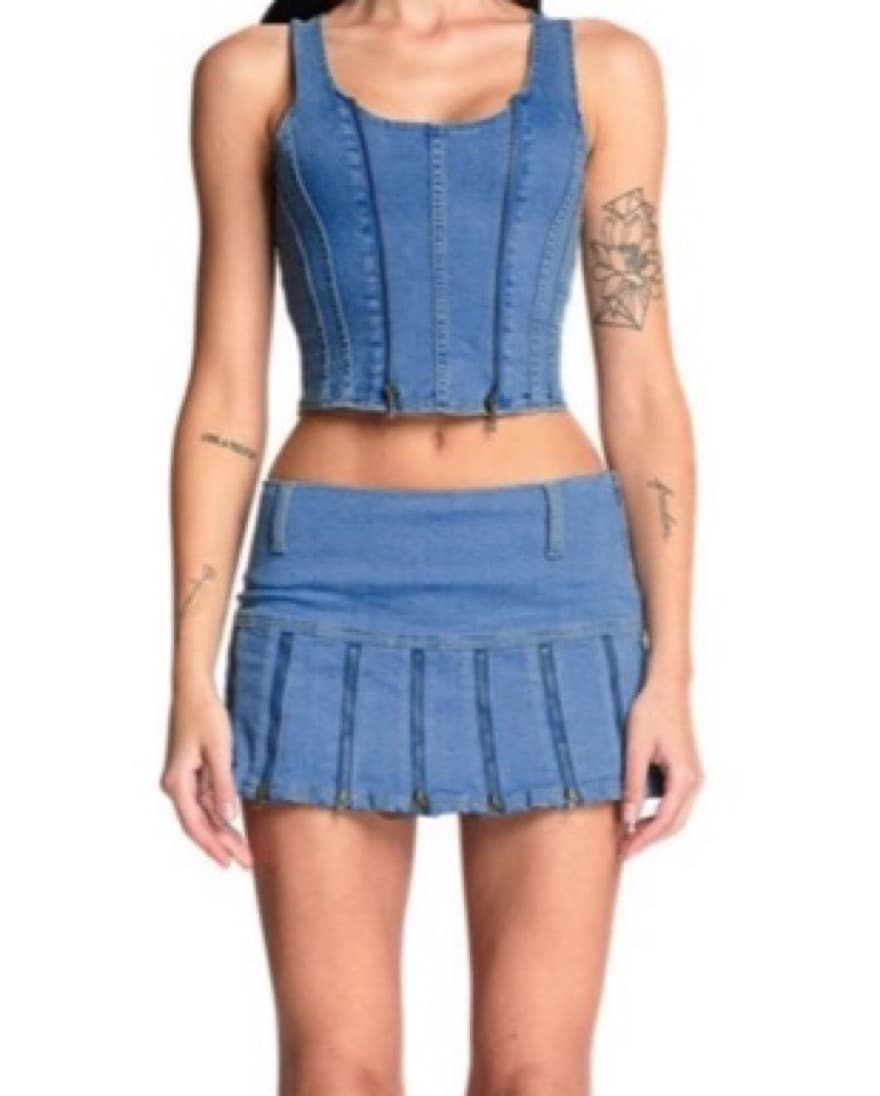 IAMGIA Jean Corset/Skirt Set - Image 5