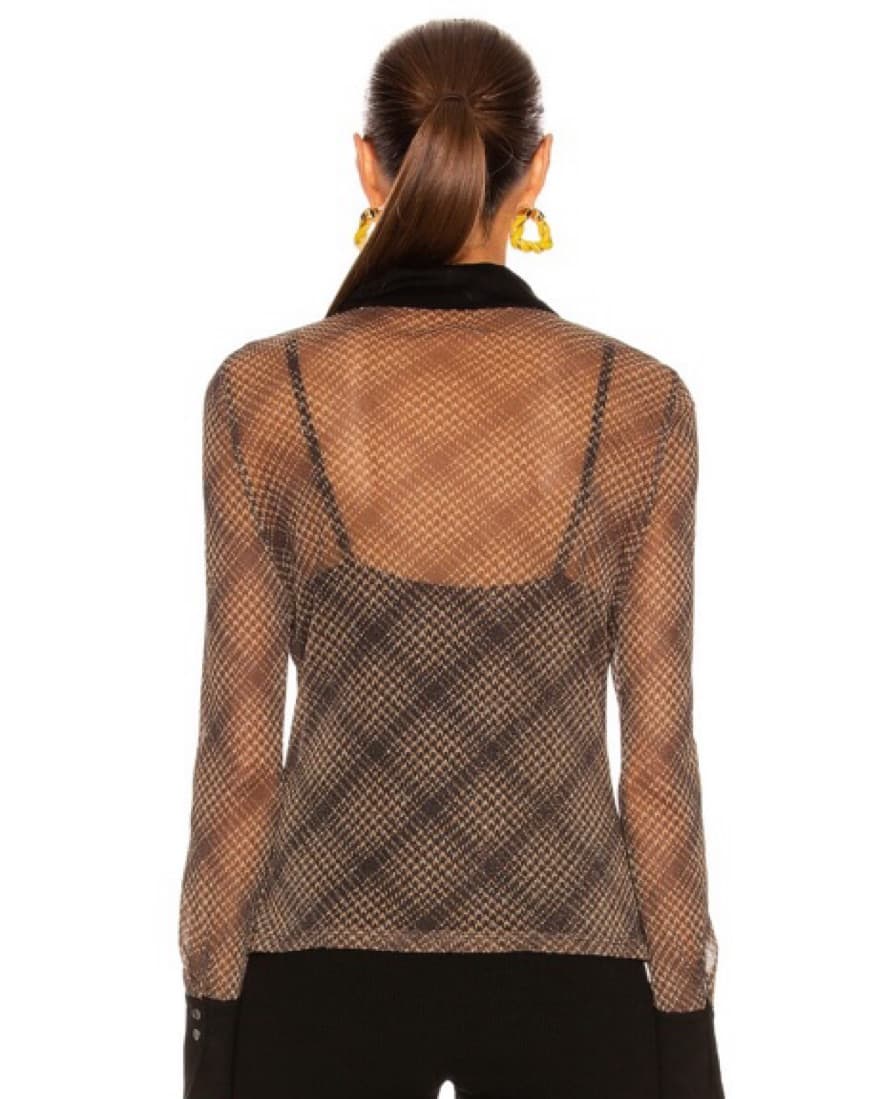 Jonathan Simkhai Tia Shimmer Button Down - Image 4