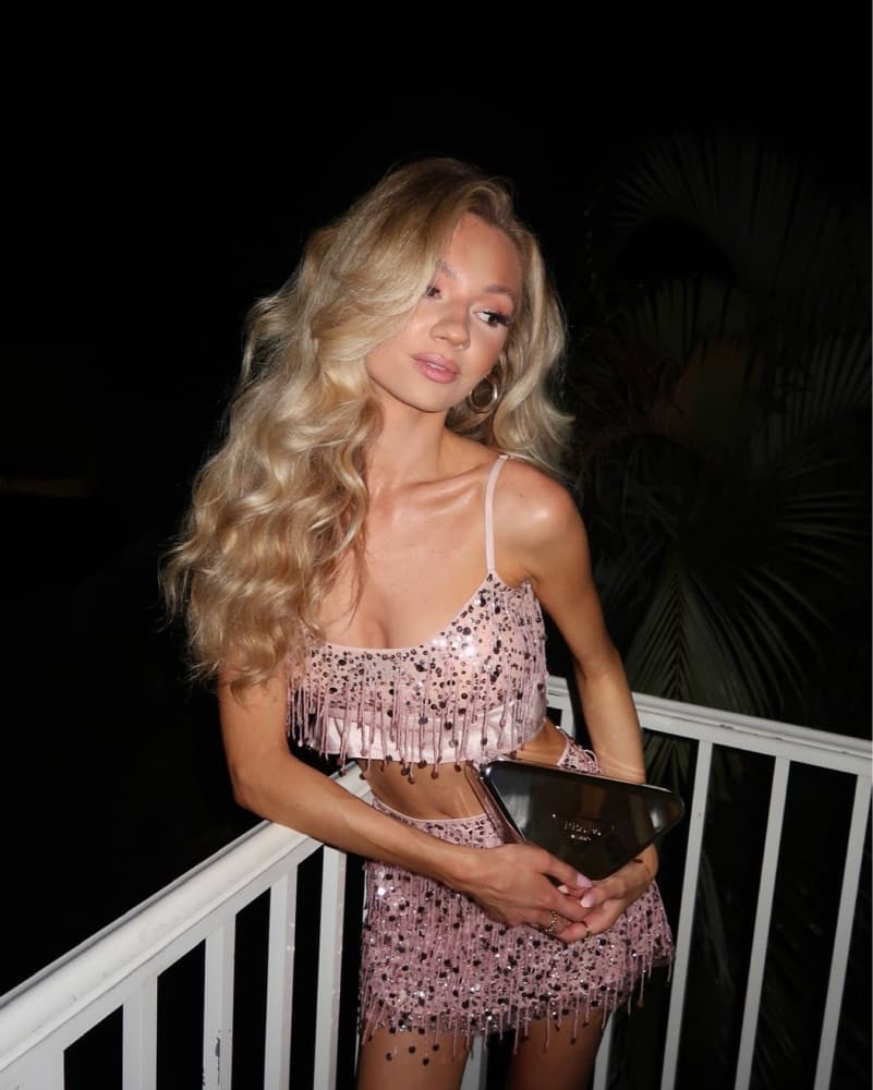 Asta Resort Pink Beaded Set - Image 1