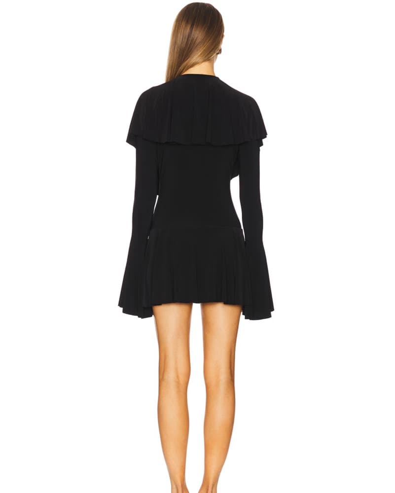 Norma Kamali Black Mini Dress - Image 3