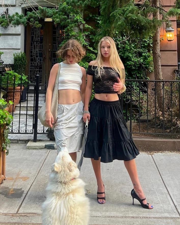 Black Midi Skirt  - Image 2