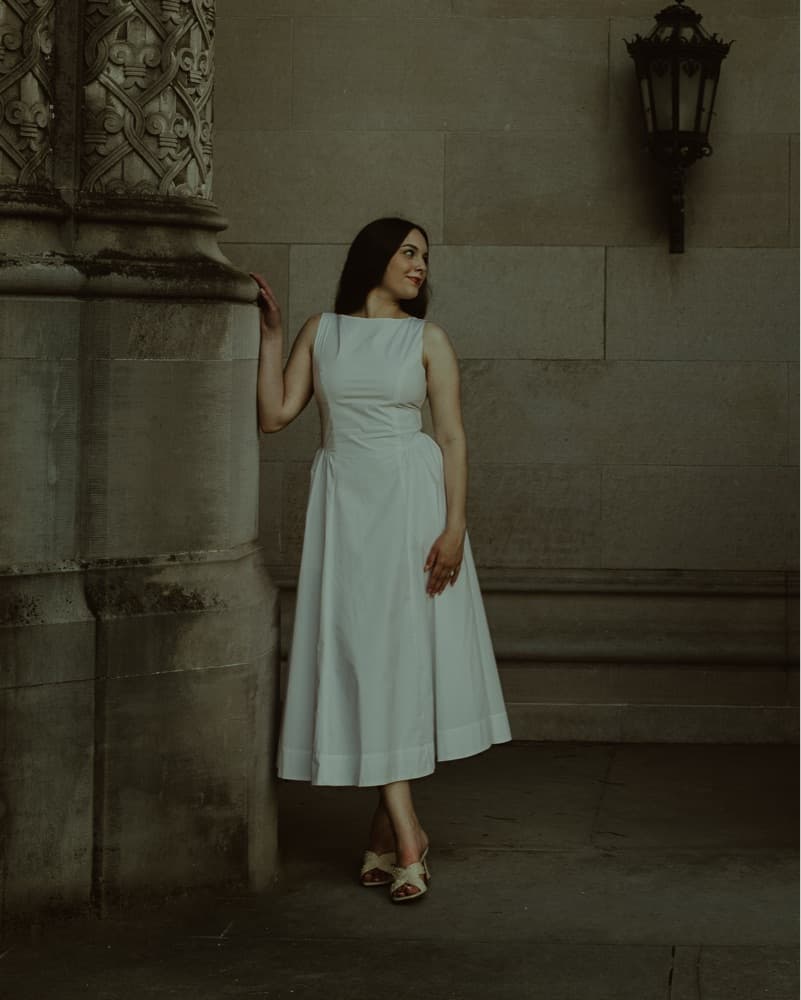 Aritzia Tina Poplin Midi Dress - Image 3