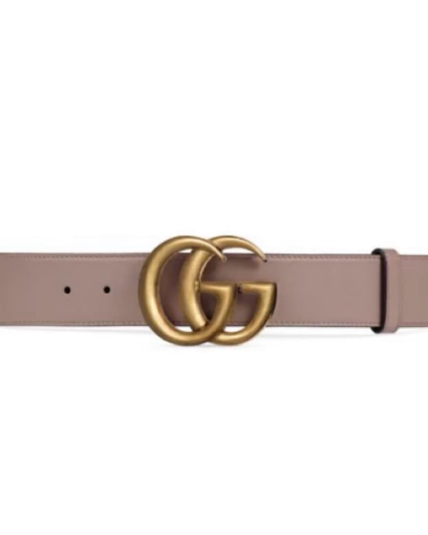 GUCCI Double G Buckle Leather Belt - Image 2