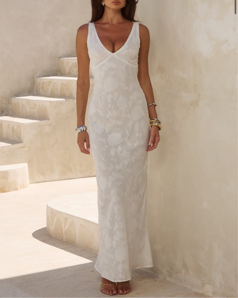 Runaway The Label White Maxi Dress - Image 1