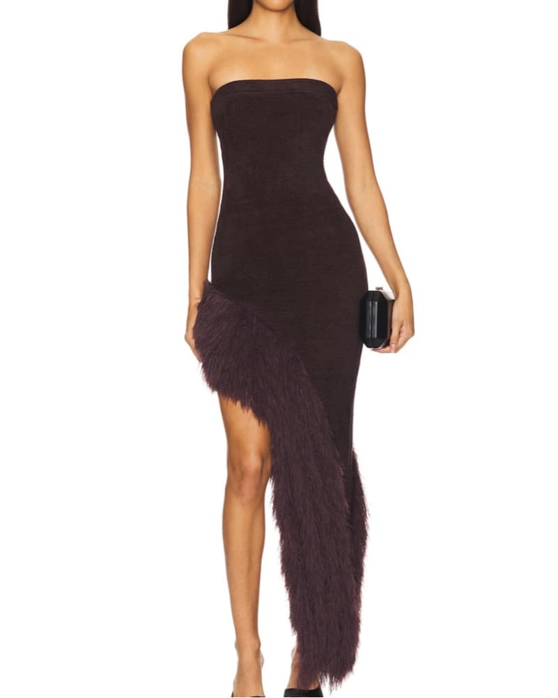 NBD aubrey Strapless Dress Brown  - Image 1