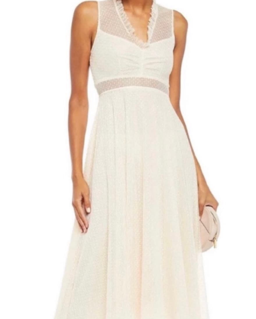 Sandro Cassie Embroidered Tulle Dress - Image 5