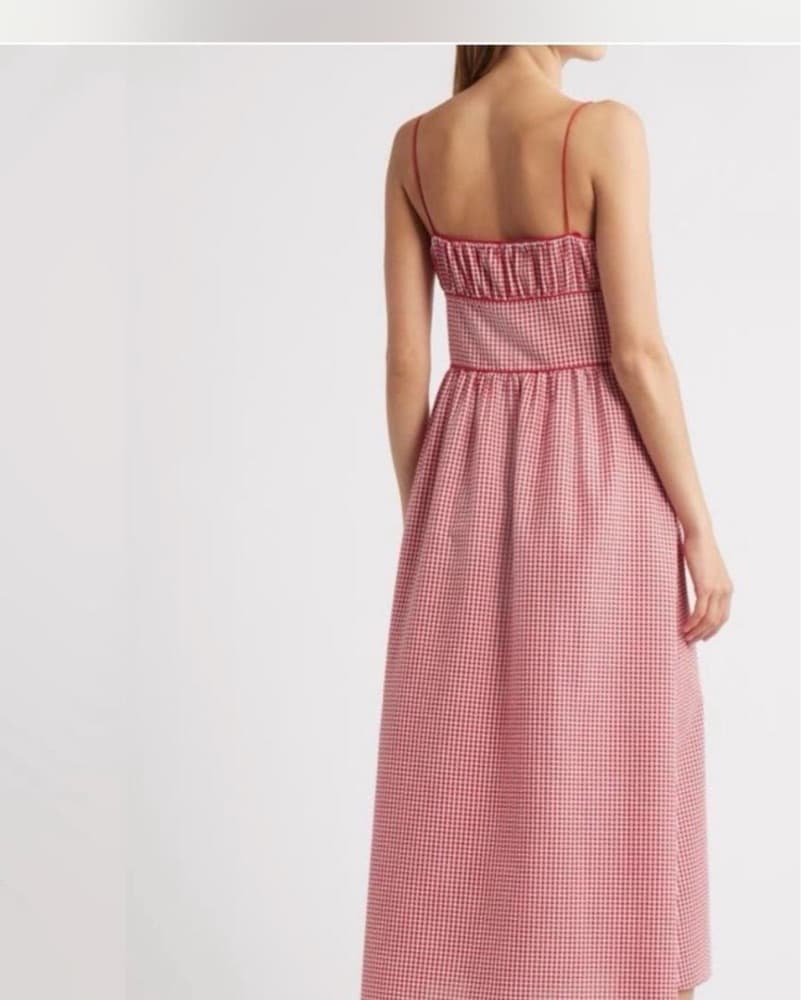Doen Red Gingham dress - Image 4