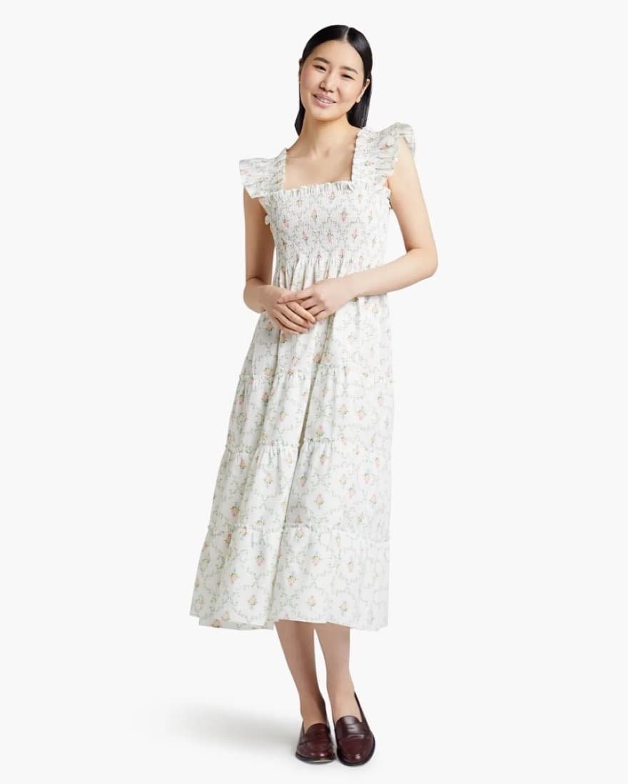 Hill House Pastel Trellis Nap Dress - Image 3