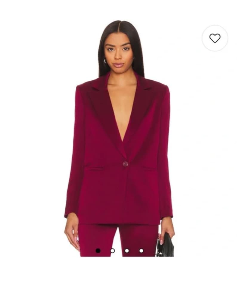 Alice And Olivia Maroon Blazer - Image 1