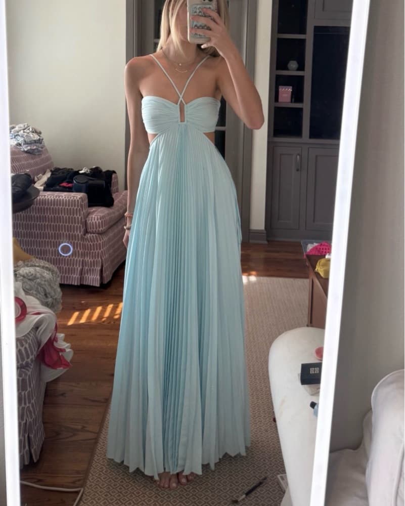 ALC Moira Light Blue Maxi Dress - Image 2