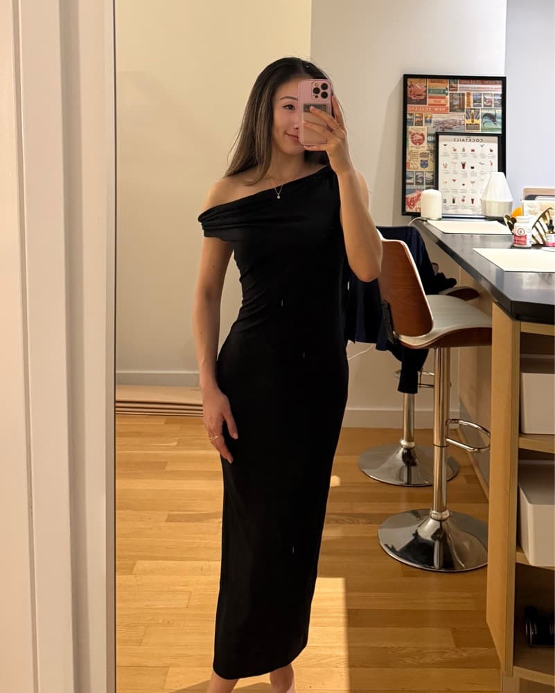 Reformation Jamen Draped Dress - Image 2