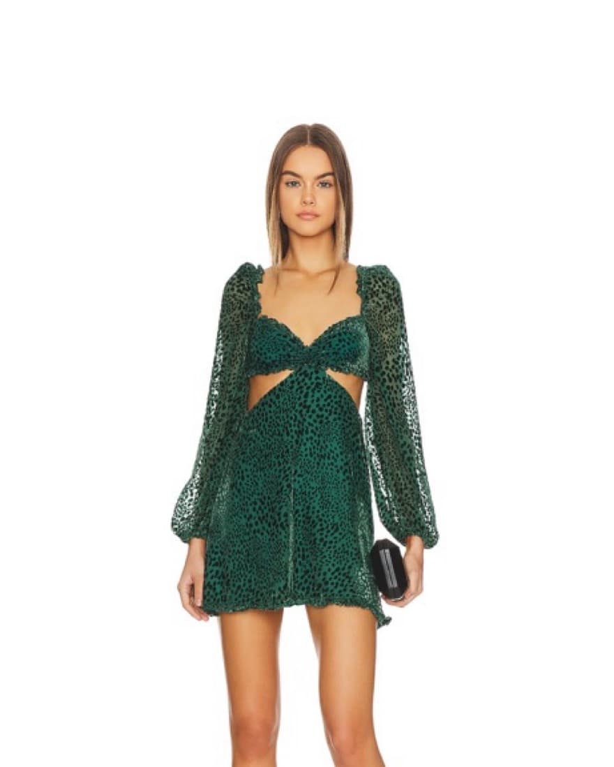 Majorelle Cut Out Mini Dress - Image 3