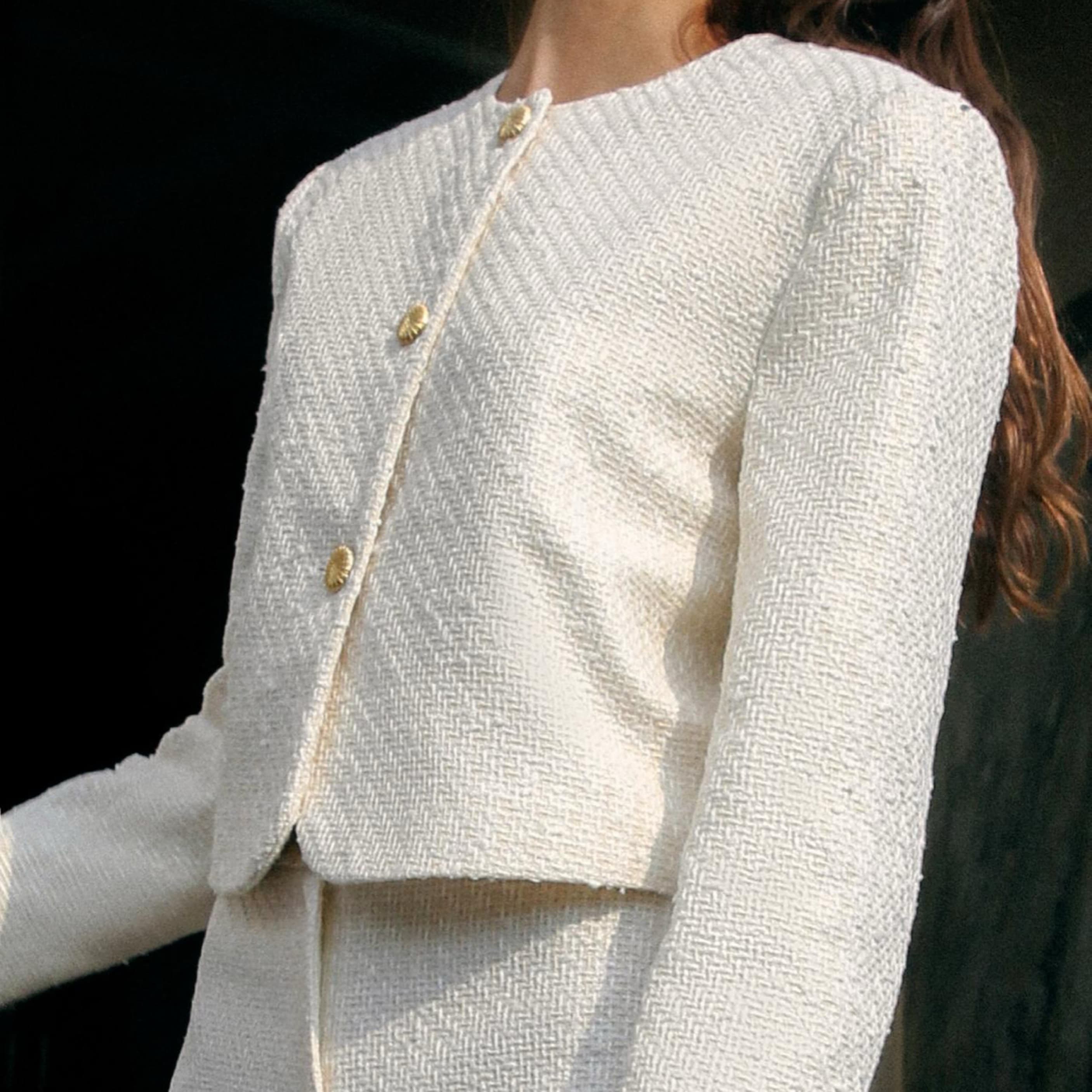 Cream Tweed Matching Set - Image 3