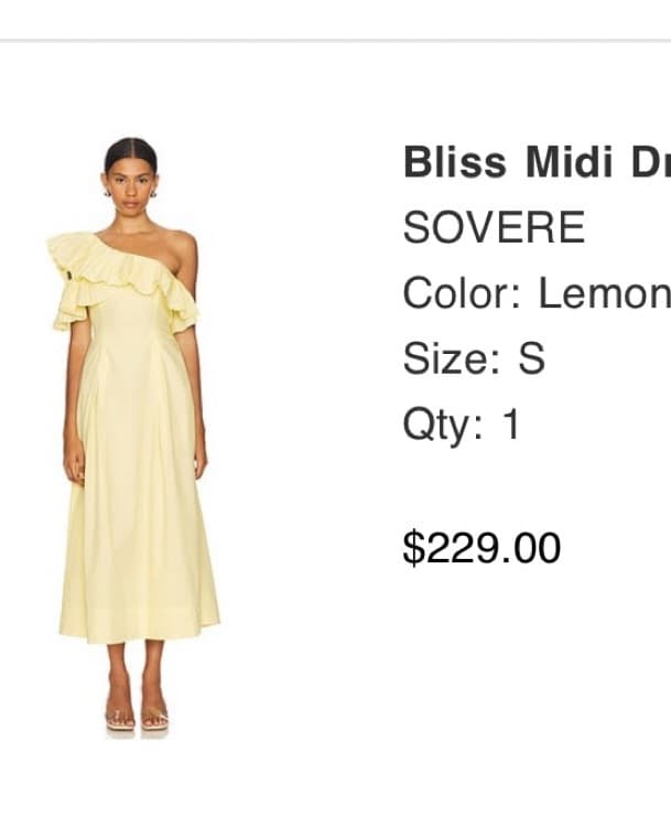 Bliss Midi Dress in Lemon Sorbet - Image 2