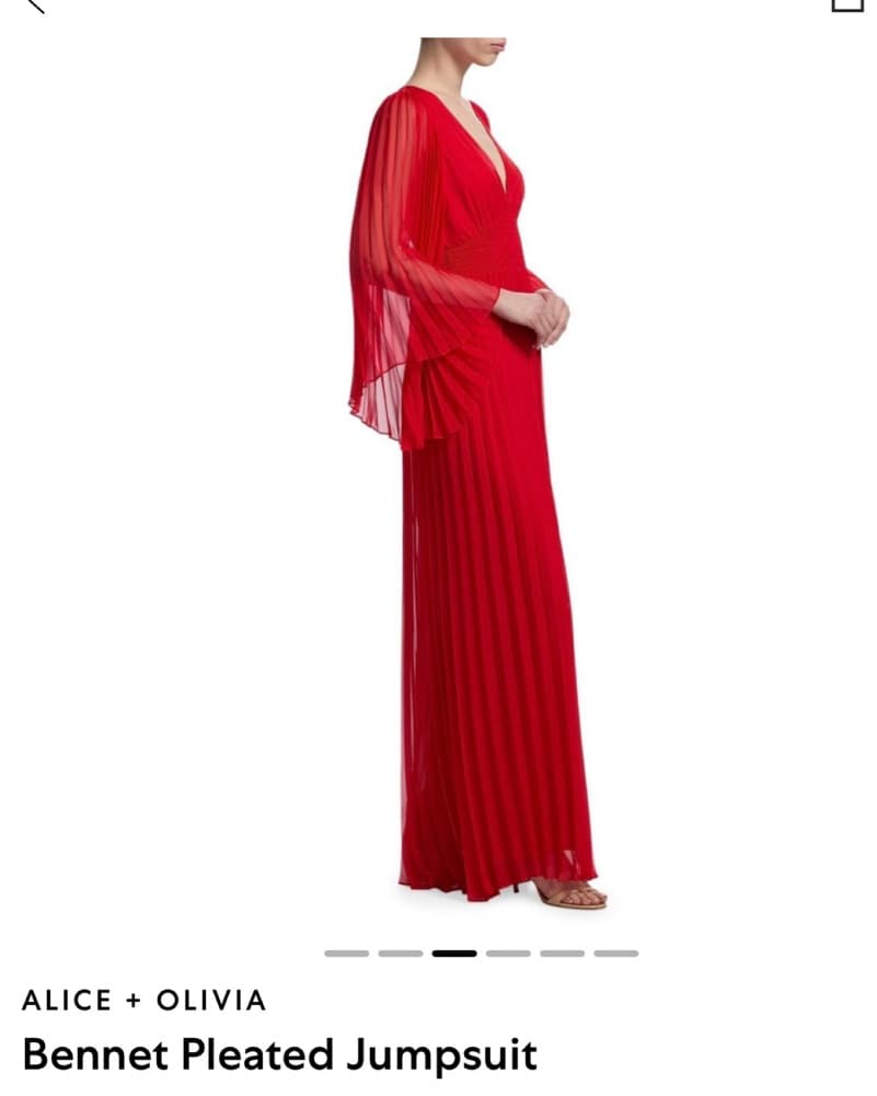 Alice + Olivia Bennett Pleated Jumpsuit  - Image 3