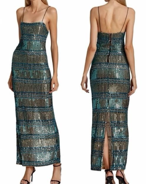 Alice + Olivia Sequin Beaded Maxi - Image 1