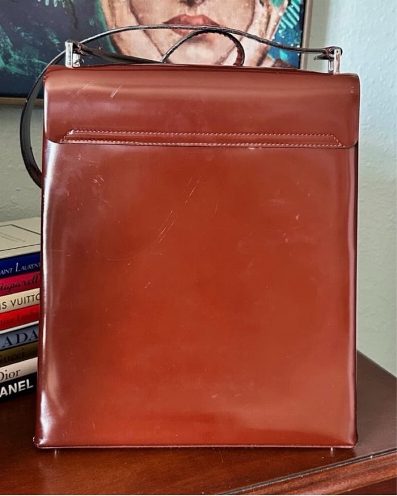 Gucci Patent Leather Shoulder Bag - Image 2