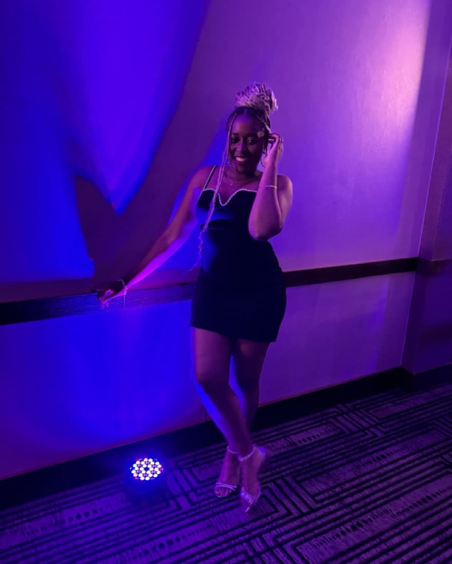 Black Midi Dress - Image 3