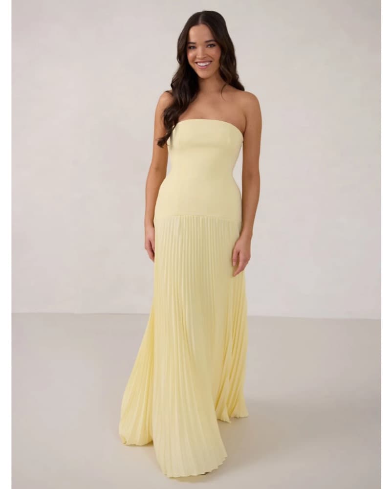 Strapless Yellow Gown - Daphne dress - Image 1