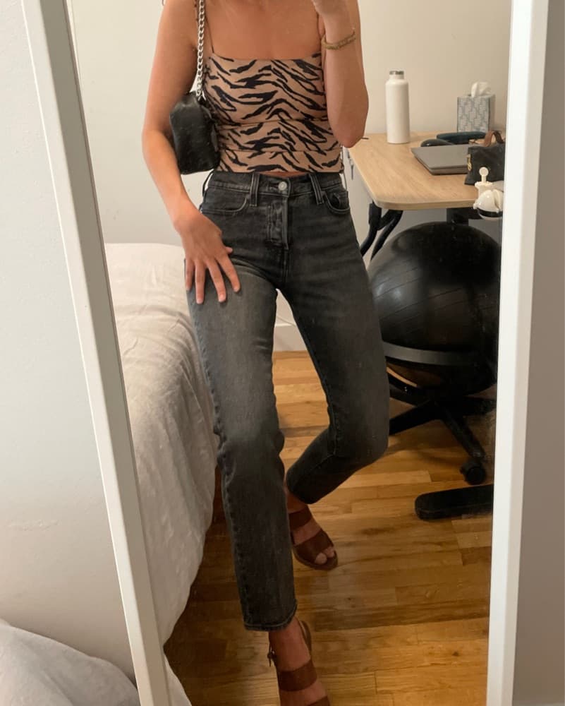 Reformation Silk Tiger Print Tank Top - Image 3