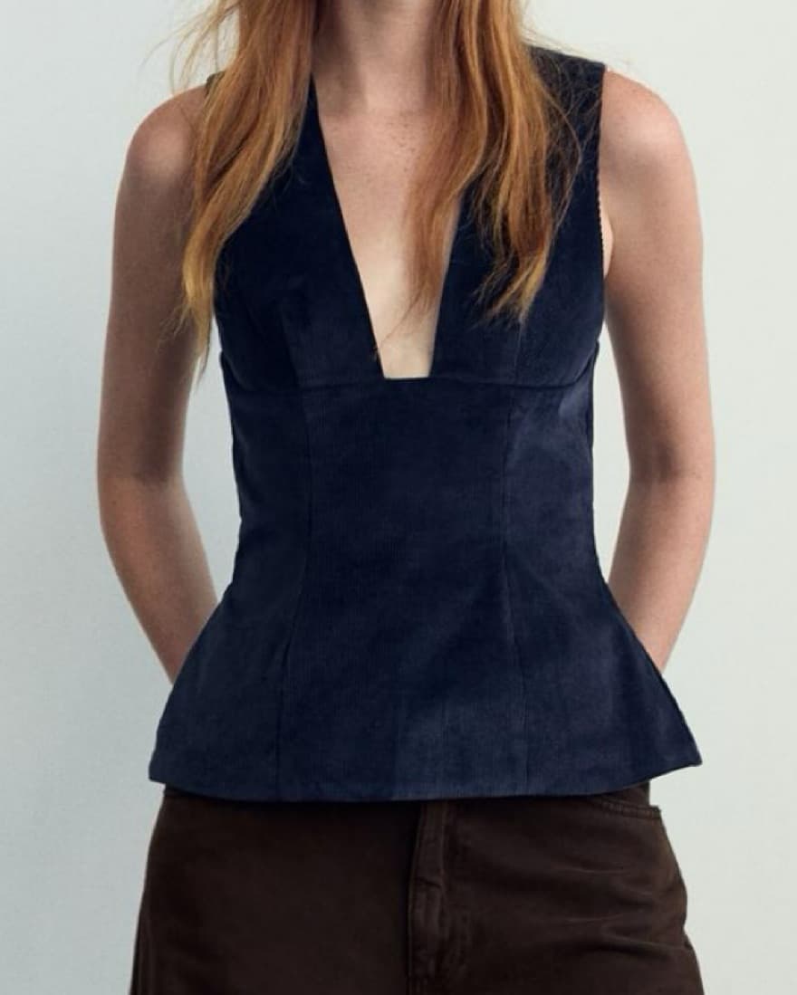 Zara Corduroy Top - Image 4