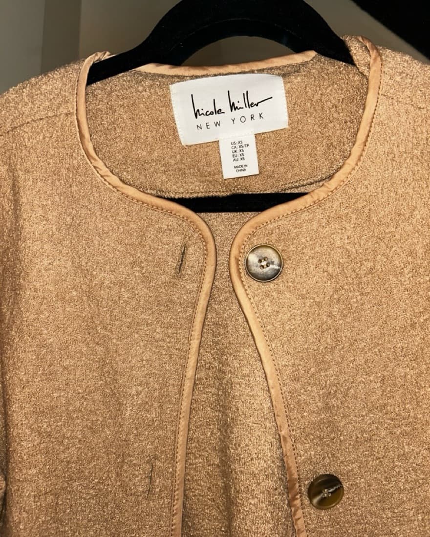 Beige Wool Blend Coat - Image 2