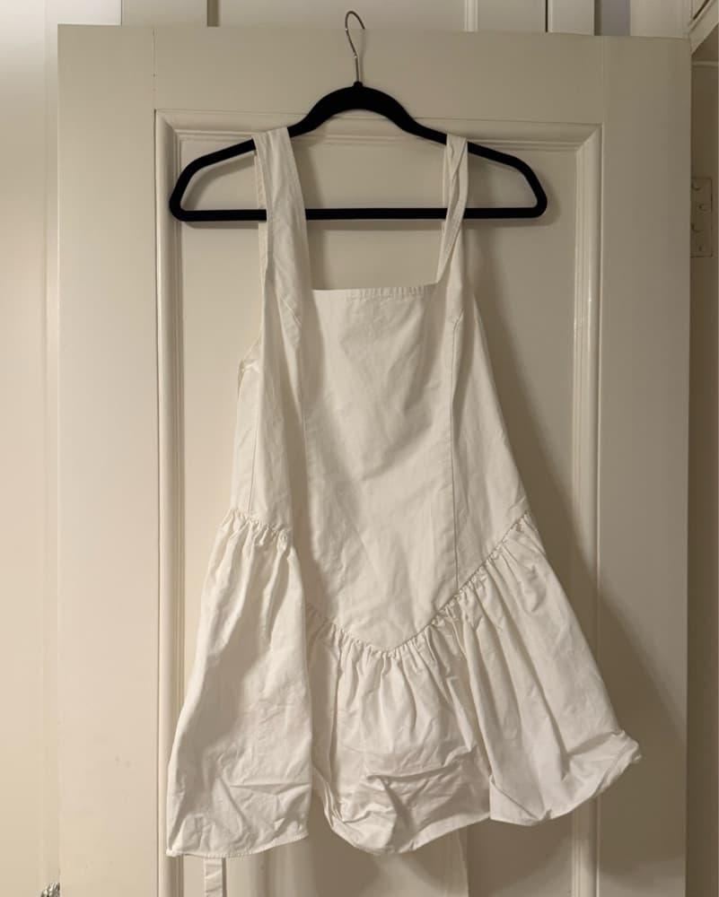 White Dropwait Mini Dress - Image 4