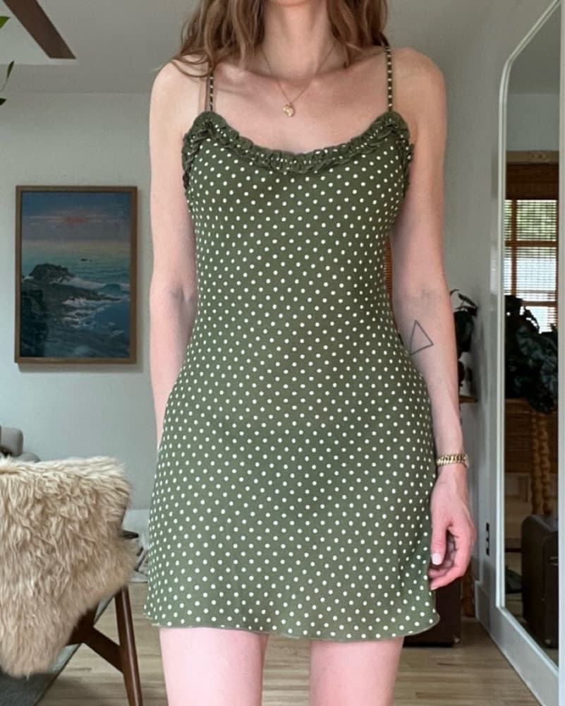 Realisation Par Eliza Dress Khaki Spot - Image 3