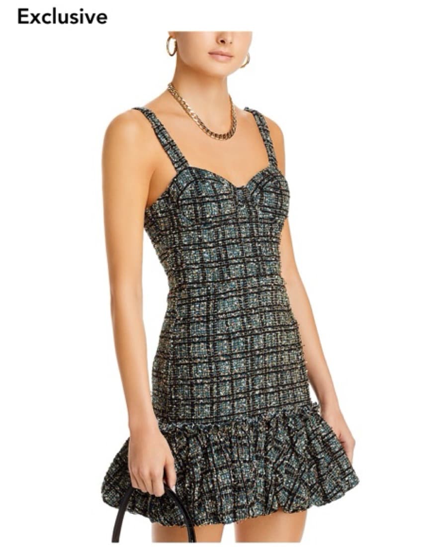 Tweed Mini Dress - Image 1