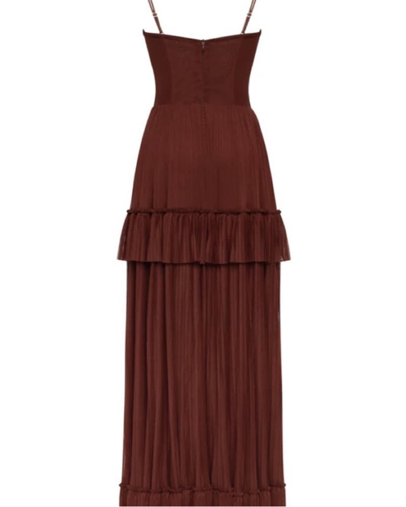 Milla Brown Tiered Gown - Image 2