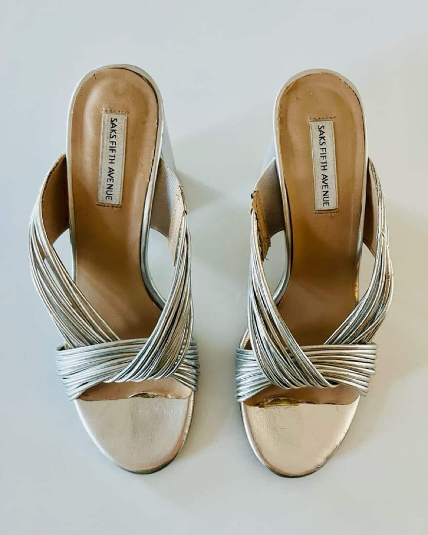 Silver Chunky Heel - Image 2