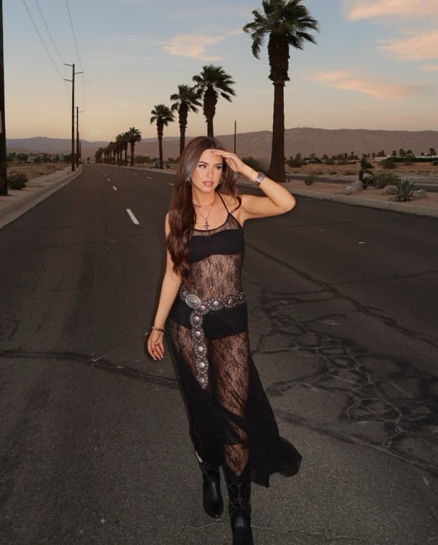 The Ashtin Lace Midi Dress  - Image 1