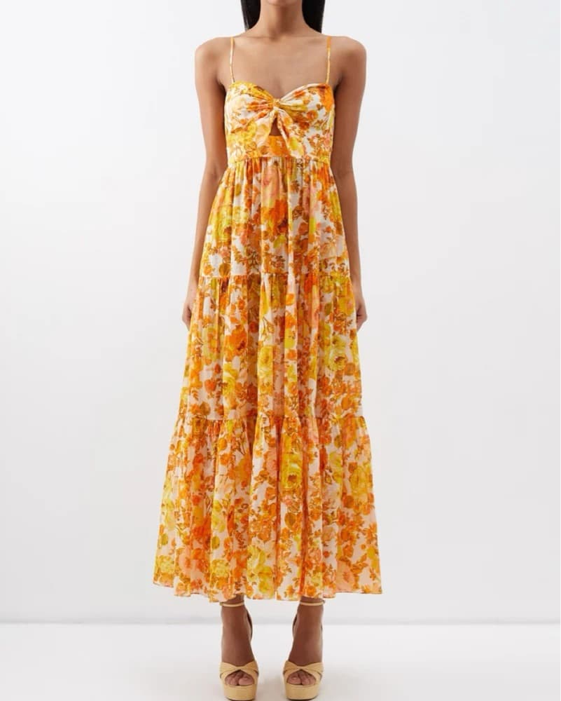 Zimmermann Tie Front Dress - Image 1