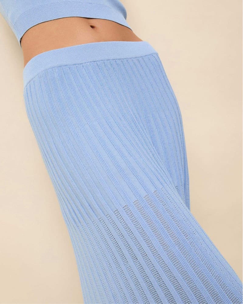 SOLID & STRIPED Blue Maxi Skirt ($250) - Image 2