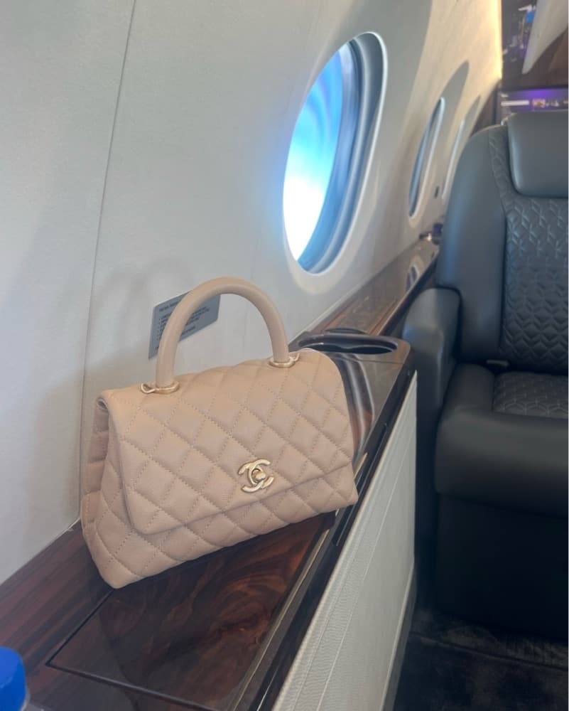 Chanel Beige top handle Bag  - Image 1