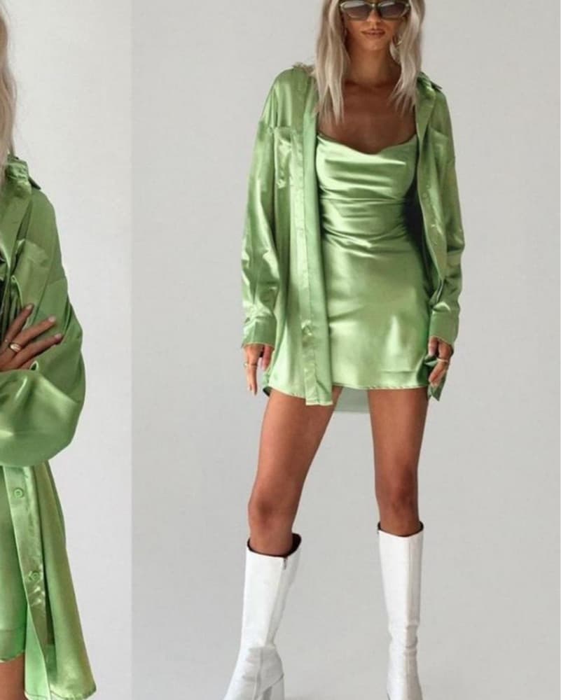 Princess Polly Green Dress Set  - Image 2