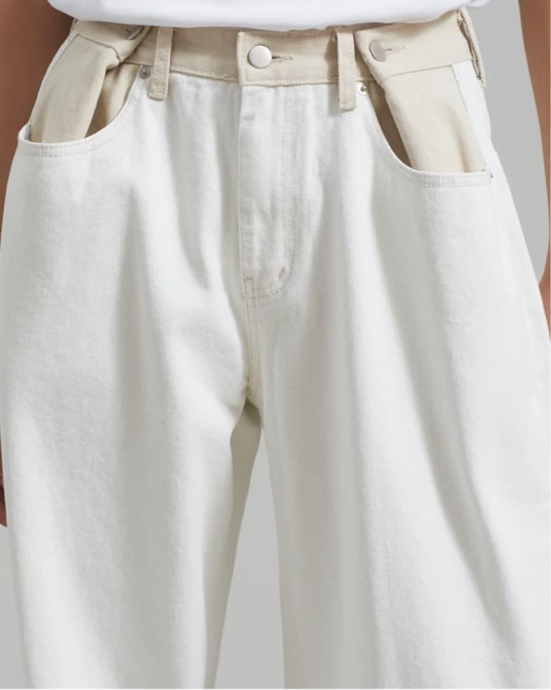 The Frankie Shop Ivory Wide Leg Pants - Image 2