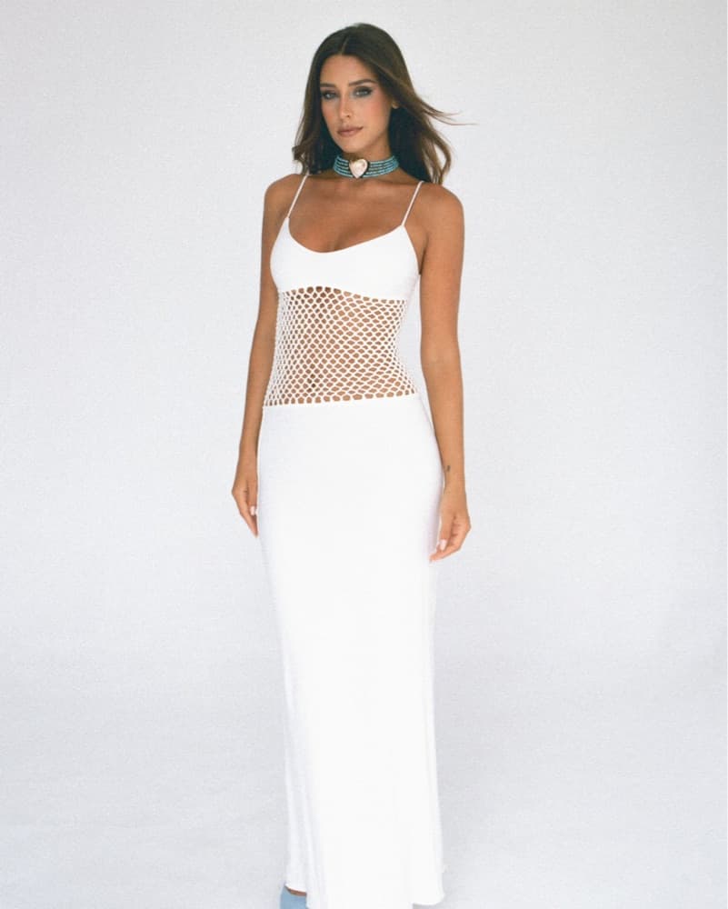 Indah Bella Dress In Ivory  - Image 4