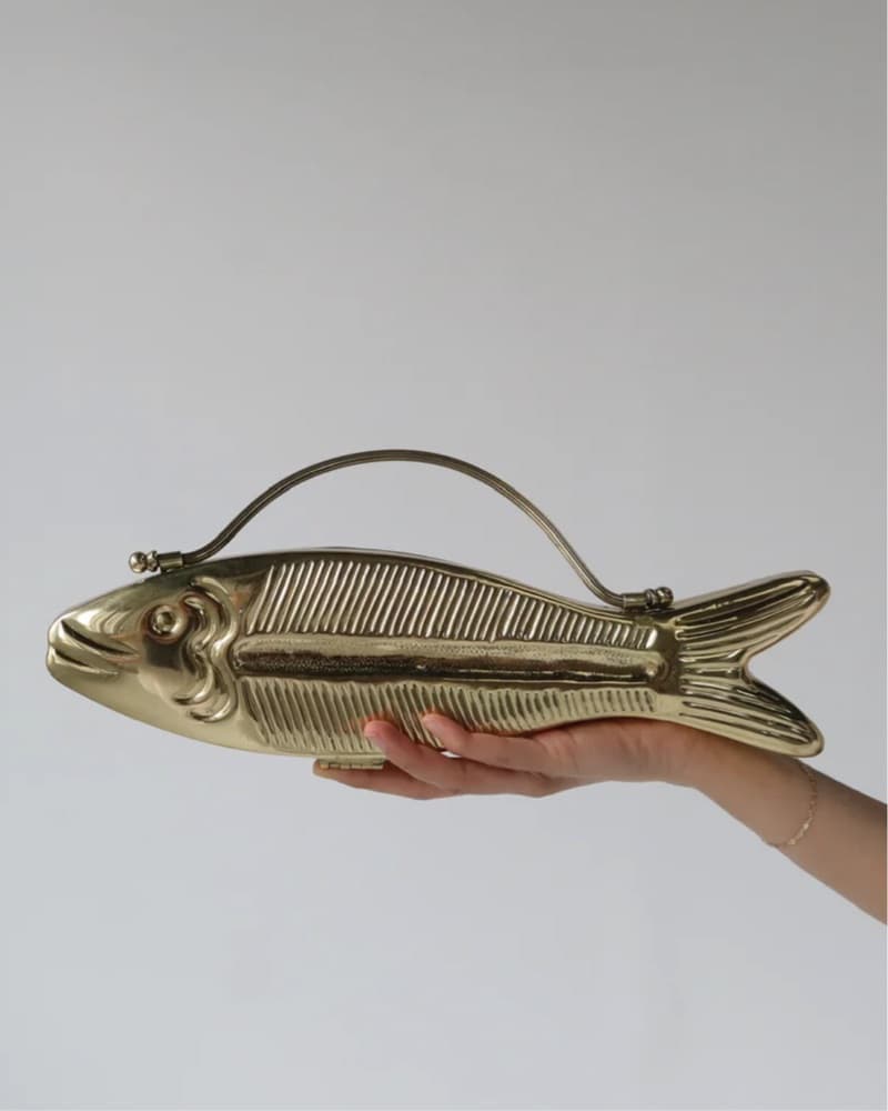 Vin. Fishy Bag - Gold - Image 4