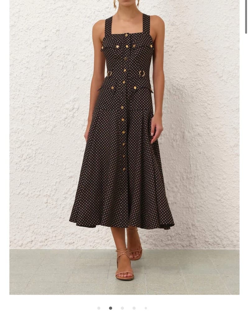 Zimmerman Luna Polka Dot Cargo Dress - Image 2